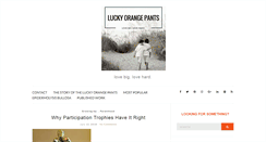 Desktop Screenshot of luckyorangepants.com